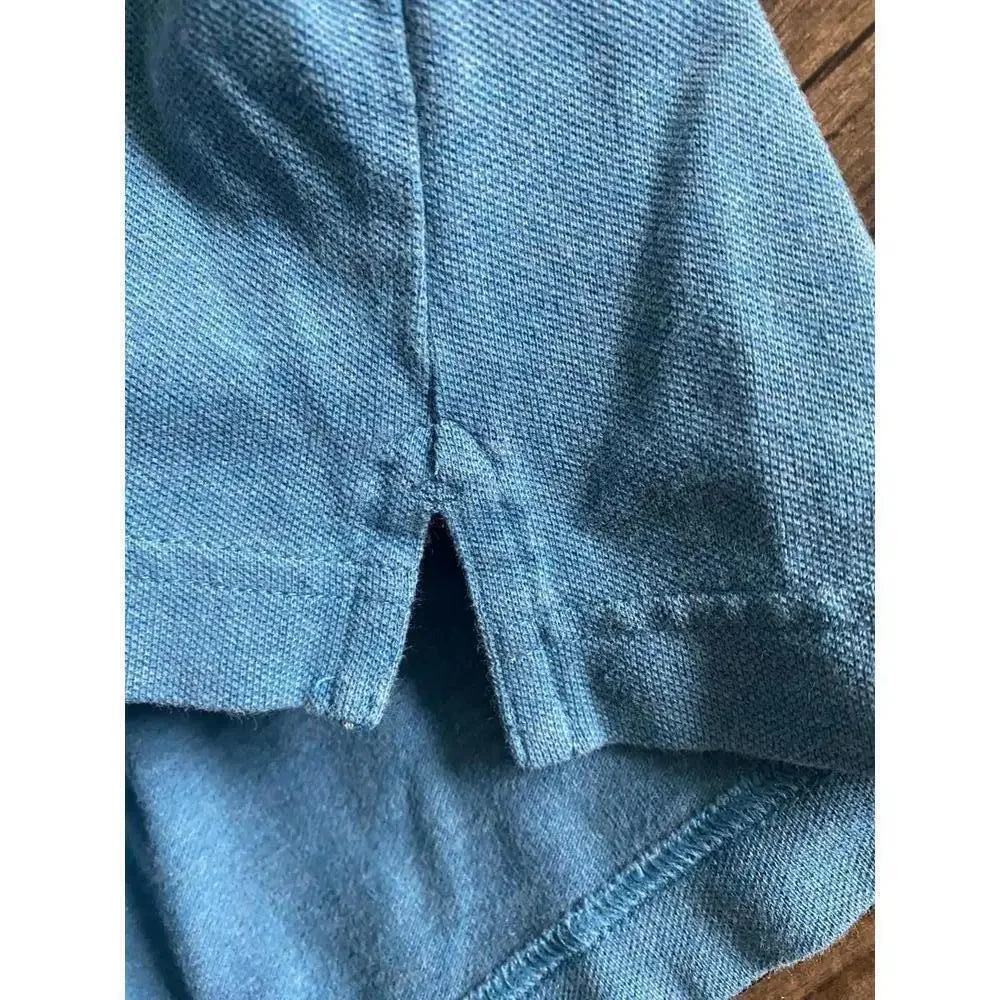 Banana Republic Men's Polo Shirt - Size Large - Aqua Blue